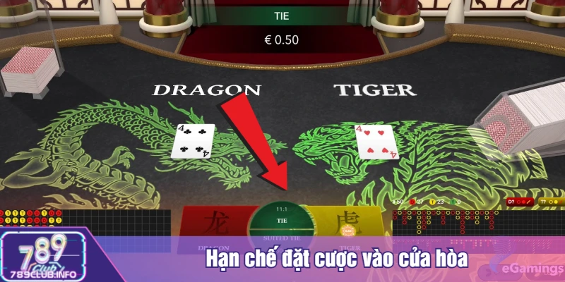 Hạn chế đặt cược vào cửa hòa