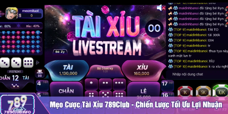 Mẹo cược tài xỉu